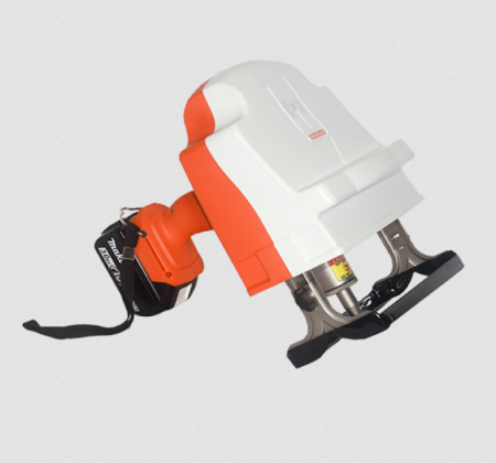 MarknStamp MNSB-155 portable cordless dot peen marking machine for industrial metal marking and traceability applications.