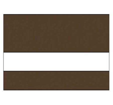 Medium Brown/White