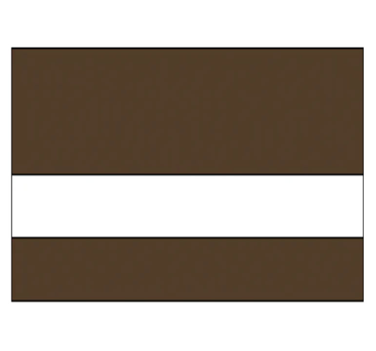 Medium Brown/White