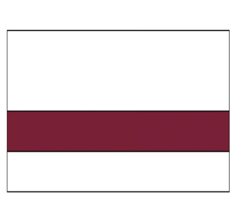 White/Burgundy