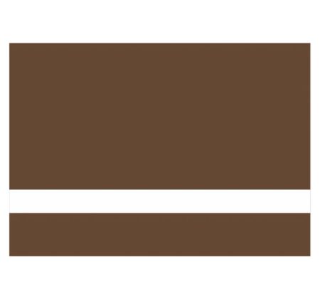 Matte Medium Brown/White