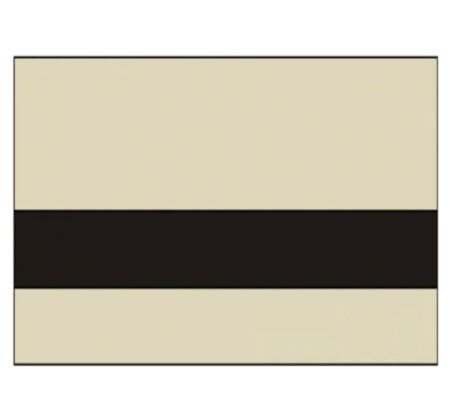 Almond Black Laser Engraving Laminate Sheet with almond-coloured surface and contrasting black engraving layer.