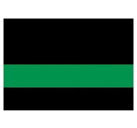 Black Bright Green Laser Engraving Laminate Sheet showing a black surface with contrasting bright green engraving colour.