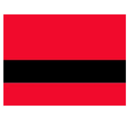 Bright Red Black Laser Engraving Laminate Sheet 1.6mm showing a vibrant red surface with a contrasting black engraving layer.