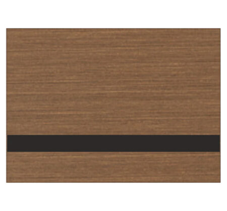 Brushed Deep Bronze Black Laser Engraving Laminate Sheet 1.6mm showing a brushed bronze metallic-style surface with a contrasting black engraving layer.