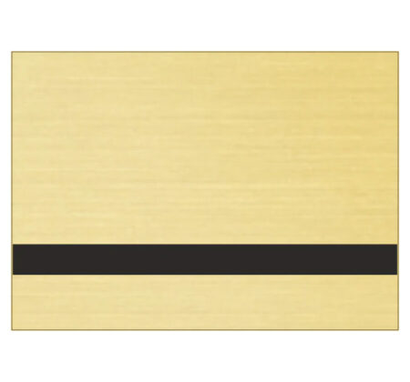 Brushed European Gold Black Laser Engraving Laminate Sheet 1.6mm showing a brushed gold metallic-style surface with a contrasting black engraving layer.