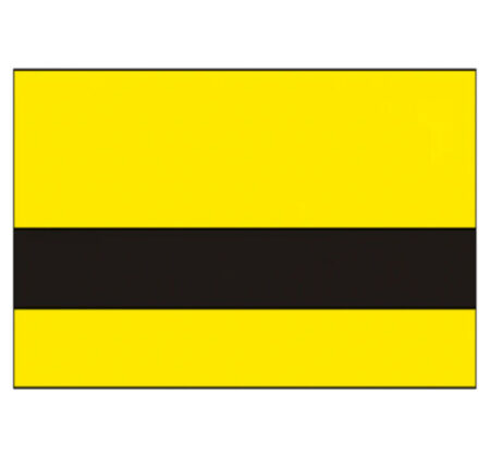 Canary Yellow Black Laser Engraving Laminate Sheet 1.6mm showing a bright yellow surface with a contrasting black engraving layer.