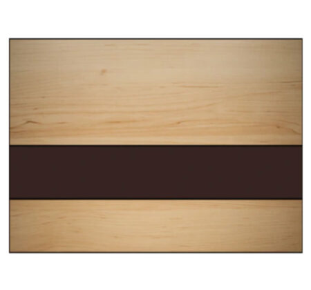 Cashew Dark Brown Laser Engraving Laminate Sheet 1.6mm showing a natural light brown woodgrain-style surface with a contrasting dark brown engraving layer.