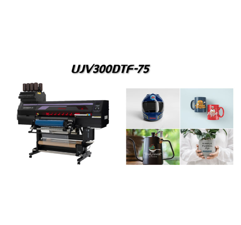 Mimaki UJV300DTF-75 UV-DTF printer side view
